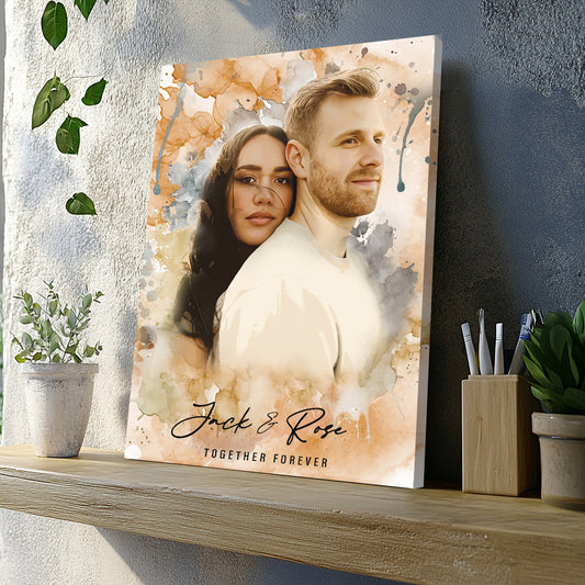 You & Me Personalized Canvas